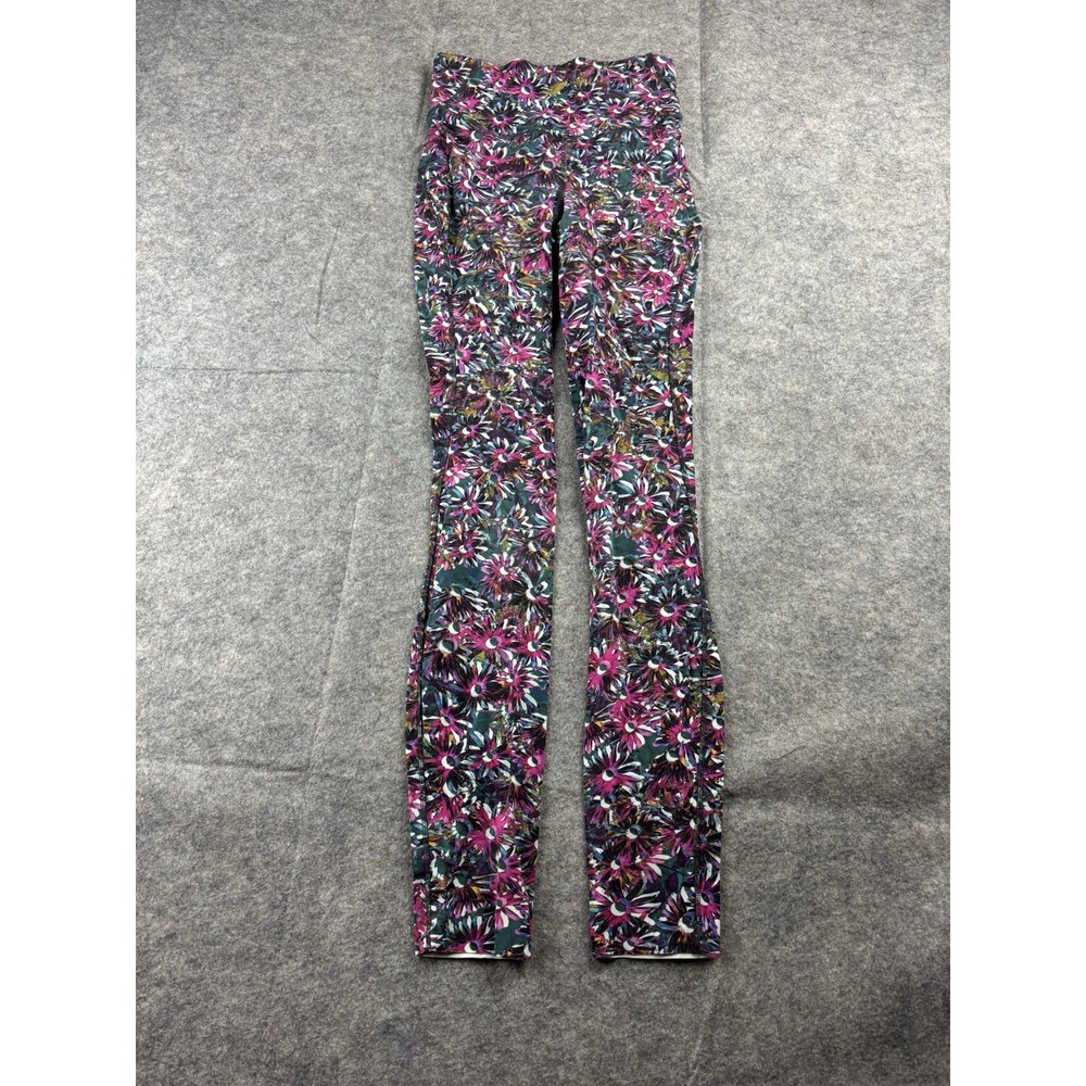 Lululemon Swift Speed High Rise Tight 28" Leggings Flowerscope Black Multi Sz 2